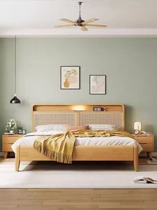 2025 <span class=keywords><strong>pas</strong></span> <span class=keywords><strong>cher</strong></span> en gros meubles <span class=keywords><strong>de</strong></span> chambre à coucher en <span class=keywords><strong>bois</strong></span> <span class=keywords><strong>de</strong></span> chêne nordique avec <span class=keywords><strong>tête</strong></span> <span class=keywords><strong>de</strong></span> <span class=keywords><strong>lit</strong></span> en rotin avec veilleuse <span class=keywords><strong>lit</strong></span> <span class=keywords><strong>de</strong></span> rangement en <span class=keywords><strong>bois</strong></span> - Product Image 4