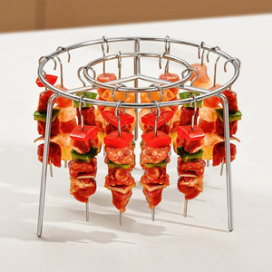 Support vertical pour friture à air chaud avec 24 brochettes, en acier inoxydable, pour <span class=keywords><strong>kebab</strong></span> - Product Image 4