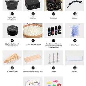 Waxkiss Créez votre propre bougie Kit de fabrication de bougies DIY pour adultes Kit de fournitures pour bougies DIY Ensemble complet pour débutants - Product Image 5