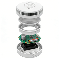 Solution personnalisée de développement d'ingénierie électronique, détecteur de fumée autonome avec indicateur LED et bouton de silence