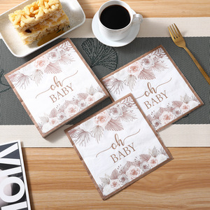 Gold-stamped birthday <b>paper</b> napkins, high-end disposable <b>paper</b> napkins for hotels, restaurants, celebrations, and - Product Image 2