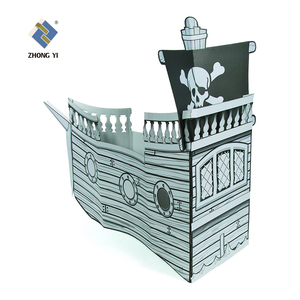 Mini Rocket Kids 3D Papier Tekening Speelgoed Tempera Kartonnen Speelhuis Voor Speelgoed - Product Image 4