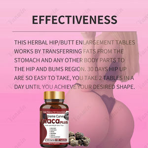 Maca Premium pour des Fesses Volumineuses – Complément Adulte pour l'Amélioration des Fesses, Capsules pour Femmes, Soutien des Courbes Ferme, Végétalien, 120 Capsules - Product Image 6