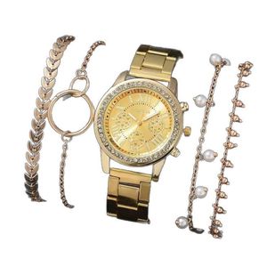 Montres-bracelets haut de gamme pour femmes à la mode Style Hong Kong Bracelet en acier inoxydable Boîtier en alliage Montres polyvalentes pour femmes - Product Image 5