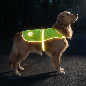 गर्मियों के लिए बेहतर दृश्यता के लिए फ्लोरोसेंट कुत्ते वर्कवियर एक्स xl xl xl पॉलीएस्टर सुरक्षा कपड़े - Product Image 4