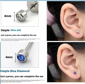 Chiodi per <span class=keywords><strong>Piercing</strong></span> in <span class=keywords><strong>Acciaio</strong></span> Inox 316L Placcati Oro, Gioielli per il Corpo, Borchie a Forma di Proiettile, Strumenti per <span class=keywords><strong>Piercing</strong></span> alla Moda - Product Image 6