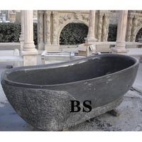 Baignoire autoportante en pierre, marbre naturel, salle de bain, baignoire en travertin, sculpture