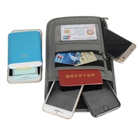 Sac de voyage multifonctionnel en plastique pour documents, pochette RFID pour passeport, étui transparent imperméable, protège-billets d'avion