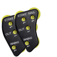Compteur de scores portable pour arbitre de baseball, conception à 4 roues, enregistre les frappes, les balles, les sorties, les tours, accessoire de jeu pour arbitre de softball