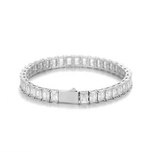 Bracelets Tennis Moissanite VVS1 Premium en Argent S925, Chaîne Éternité Iced Out, Bijoux Hip Hop, Fournisseur OEM pour Vente en Gros B2B - Product Image 1