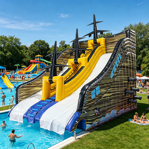Winsun Customized Pirate Ship Theme PVC <b>Inflatable</b> Slide Fireproof Waterproof CE Certified Custom Size Easy Setup Commercial - Product Image 1