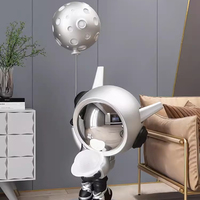 Offre Spéciale bricolage décor à la maison Sculptures en fibre de verre astronaute ballon Spaceman artisanat ornements