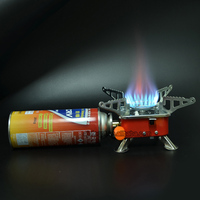 Réchaud à gaz miniature pliable de camping portable AJOTEQPT pour l'extérieur
