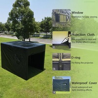 Simulateur de golf gonflable portable et étanche, grande tente d'entraînement de swing intérieure/extérieure 10x13x10 pieds en tissu polyester 800x400