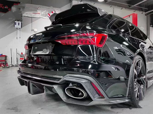 ชุดแต่งคาร์บอนไฟเบอร์สำหรับ Audi RS6 IMP ชุดแต่งคาร์บอนไฟเบอร์ RS6 C8 ดิฟฟิวเซอร์ลิปหน้าคาร์บอนไฟเบอร์ สปอยเลอร์ RS6 C8 อุปกรณ์เสริมกันชน RS6 C8 - Product Image 5