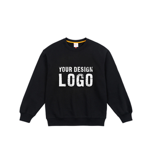 Sweat-shirt décontracté américain pour homme, couleur unie, épais, col rond, coupe ample, automne-hiver - Product Image 6