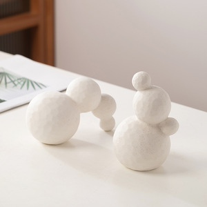 Arreglo de Flores Secas de Pascua Estilo Bohemio en Porcelana, Decoración Creativa de Lujo para Mesa de Entrada de Hogar - Product Image 4