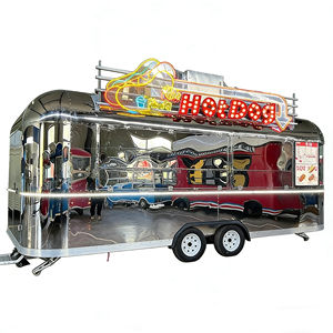 รถเข็นขายอาหารเคลื่อนที่แบบมีไฟนีออน ดีไซน์โดดเด่นด้วยแสงสว่างสำหรับขายเครื่องดื่มและอาหารทอด โครงสร้างเหล็กแข็งแรงพร้อมล้อลื่น - Product Image 3