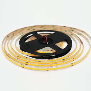 Stock tira de Led Cob flexible de alta densidad 24V 5 M/rollo, sin punto Cri 90 320 480 528 Leds/M tiras de luz de <span class=keywords><strong>cinta</strong></span> Led 3000K 4000K 6000K - Product Image 1