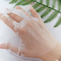 Masque facial en papier coréen doux et absorbant 100 % coton biologique 40 GSM de qualité supérieure de Super Factory pour les soins naturels de la peau