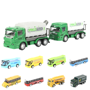 โรงงานจิซจัดจำหน่ายรถโมเดลอัลลอยสำหรับเด็ก รถวิศวกรรมโลหะที่ทนทาน รถทำความสะอาดเมือง และรถดับเพลิงโดยตรง - Product Image 4