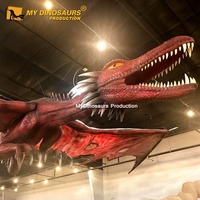 Exposition My Dino XJ003 Statue réaliste de dragon de jardin grandeur nature