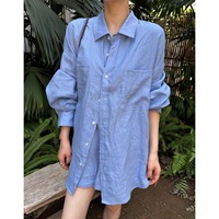 Ensemble chemise décontractée à manches longues en polyester, style chic Old Money haut de gamme, protection solaire, nouvelle collection été 2026