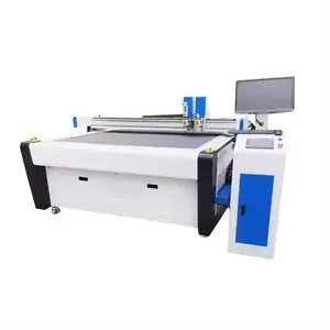 Mesin pemotong Denim Laser sempurna secara otomatis multi-lapisan kain CNC mesin pemotong kulit tekstil untuk industri bagasi