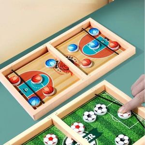 Jeu de basket-ball interactif avec lanceur |   Duel familial amusant |   Coffre-fort portable pour enfants |   Construction en bois plastique coloré |   Festif - Product Image 1