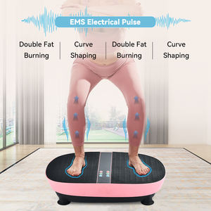 पुल कॉर्ड रिमोट कंट्रोल के साथ मिनी वर्टिकल बॉडी एक्सरसाइज मशीन पावर कंपन प्लेटफॉर्म - Product Image 6