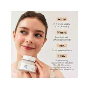 Masque éclat au riz moulu et au miel 150ml Crème exfoliante pour le visage - Product Image 5