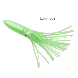 Lanquan handcraft handcraft soft esca artificiale esca da pesca in acqua salata polpo luminoso calamari gonne glow in the dark - Product Image 6