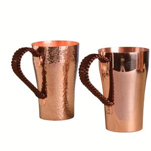 Vaso de Cobre para Bebidas, Pulido y Brillante, para Agua o Cerveza, Diseño Artesanal, Venta al Por Mayor - Product Image 2