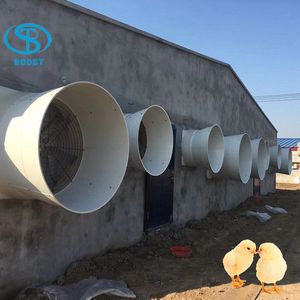 Tùy Chỉnh FRP Nhà Kính Quạt Xả Cho Gia Cầm Trang Trại Gà Nhà Công Nghiệp Vắt Quạt Hướng Trục Hệ Thống Làm Mát OEM - Product Image 2