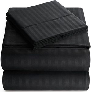 Set Lenzuola in Microfibra 100% di Alta Qualità 400TC Anti-Pilling, Anti-Acari, Personalizzabile, Tinta Unita, 1 Pezzo per Camera da Letto e Hotel - Product Image 5