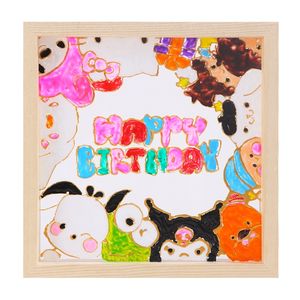 Cadre <span class=keywords><strong>photo</strong></span> acrylique solide bricolage peinture cadre affichage maternelle enfants bricolage peinture enfants créatif Graffiti Doodle jouet - Product Image 1