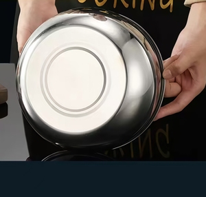 3PCs/4pcs thép không gỉ Nhà bếp bao gồm niêm phong thực phẩm container tủ lạnh tròn bát ăn trưa gấp ba bộ lưu trữ boxs - Product Image 2