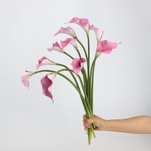 Vente directe usine – Fleurs artificielles Calla Lily en EVA effet naturel, têtes simples, pour arrangements floraux domestiques - Product Image 4