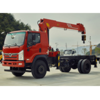 Camion Offre Spéciale 8T avec grue Grue montée sur camion Bras télescopique Grue montée sur camion à flèche hydraulique Fabricant de grues à vendre