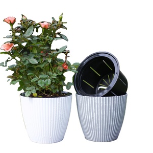 Colorido de flores de plástico olla planta maceta casa Oficina <span class=keywords><strong>Macetas</strong></span> Para Plantas de jardín Bonsai Bloempot - Product Image 2