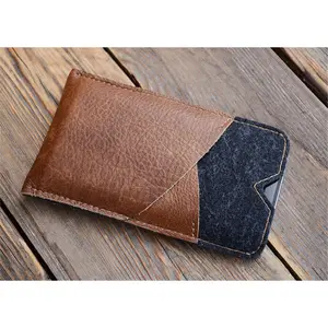 hot sale eco-friendly wool cell phone bag felt mobile phone case