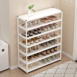 Étagère à chaussures simple et moderne à 8 niveaux pour le rangement à domicile ou en dortoir, anti-poussière, anti-moisissure, meuble autoportant pour salon - Product Image 2