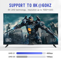 Vente en gros d'usine UNIEAN Câble vidéo HD 2M 3M UHD 2.1 vers VGA Câble UHD 8k 4k plaqué or 60Hz pour écrans de projection