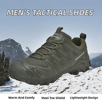 Vente directe usine – Chaussures tactiques légères à bout en acier pour hommes, coupe basse, en EVA, idéales pour l'été, l'hiver, la randonnée tout-terrain et l'alpinisme