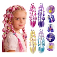 Vente en gros de tresses pour enfants en crochet faites à la main de 12 pouces, teintes en ombré, extensions de cheveux synthétiques, tresses pour enfants, queue de cheval tressée