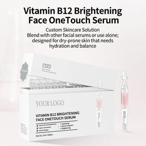 Suero facial iluminador de vitamina B12 con ampolla suave de ácido hialurónico, signos de envejecimiento y sequedad - Product Image 2
