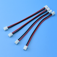 Câble de câblage double tête 10cm, 15cm, 20cm, 30cm 2 3 4 broches rouge/noir JST Two Terminal XH 2.54 MM Connector Female to Female