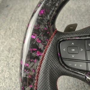 Accesorios Interiores para Automóviles, Volante <span class=keywords><strong>Deportivo</strong></span> de Fibra de Carbono Cubierto con Cuero Genuino, Compatible con <span class=keywords><strong>Lexus</strong></span> Is250 IS300 IS350 - Product Image 2