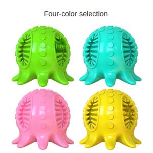 Jouet à mâcher pour animaux de compagnie en forme de pieuvre, résistant aux morsures, pour nettoyer les dents, en TPR, pour chiens de petite et moyenne taille - Product Image 3