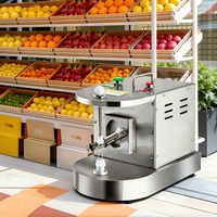 Mango aardappel Commerciële Kwaliteit 80W Automatische Fruit Schilmachine voor Sinaasappelen Appels Aardappelen Eenvoudige Bediening Groente Schiller